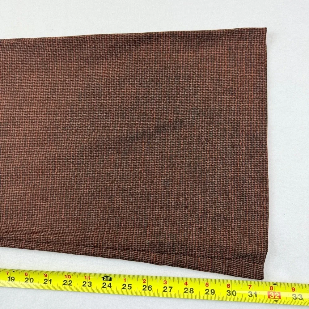 Worthington Women's High-Rise Modern Fit Stretch Rust Black Trousers Size 18 NWT